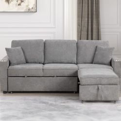 New Sleeper Sectional Couch/ Free Delivery 