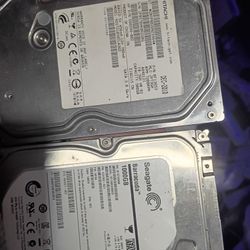Two Computer Hard Drives 