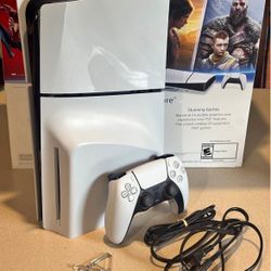 PS5 Slim Disc Open Box Like New Condition