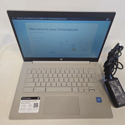 HP Chromebook 14A-NE0013DX 14" Celeron N4120 1.1GHz 4gb Ram 64gb eMMC 817039-1