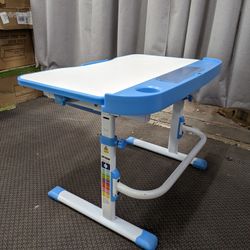 Blue Height Adjustable Childrens Desk