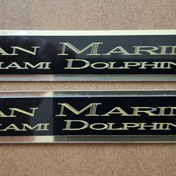 DAN MARINO MIAMI DOLPHINS NFL FOOTBALL 🏈 NAMEPLATE OR SL FJGURE - $10 EACH