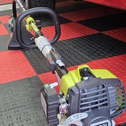 Brand New RYOBI 25 cc 2-Stroke Attachment Capable Full Crank Curved Shaft Gas String Trimmer