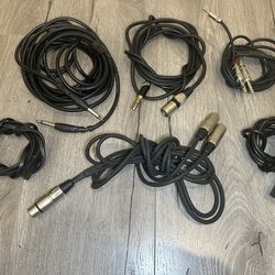 Mixed Audio Cable Bundle – XLR, 1/4”, RCA + Power Cables