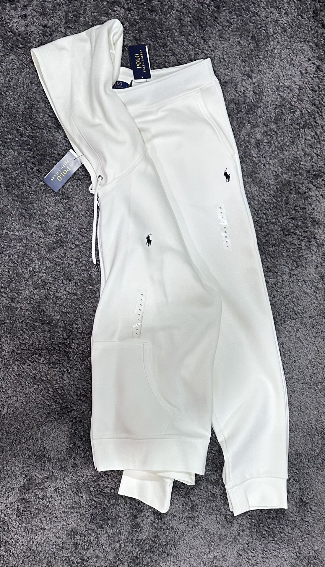 Men’s White Polo RL Sweatsuit
