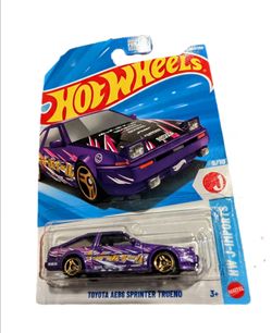 Hot Wheels Toyota AE86 Sprinter Trueno HW J-Imports Purple Unopened Box