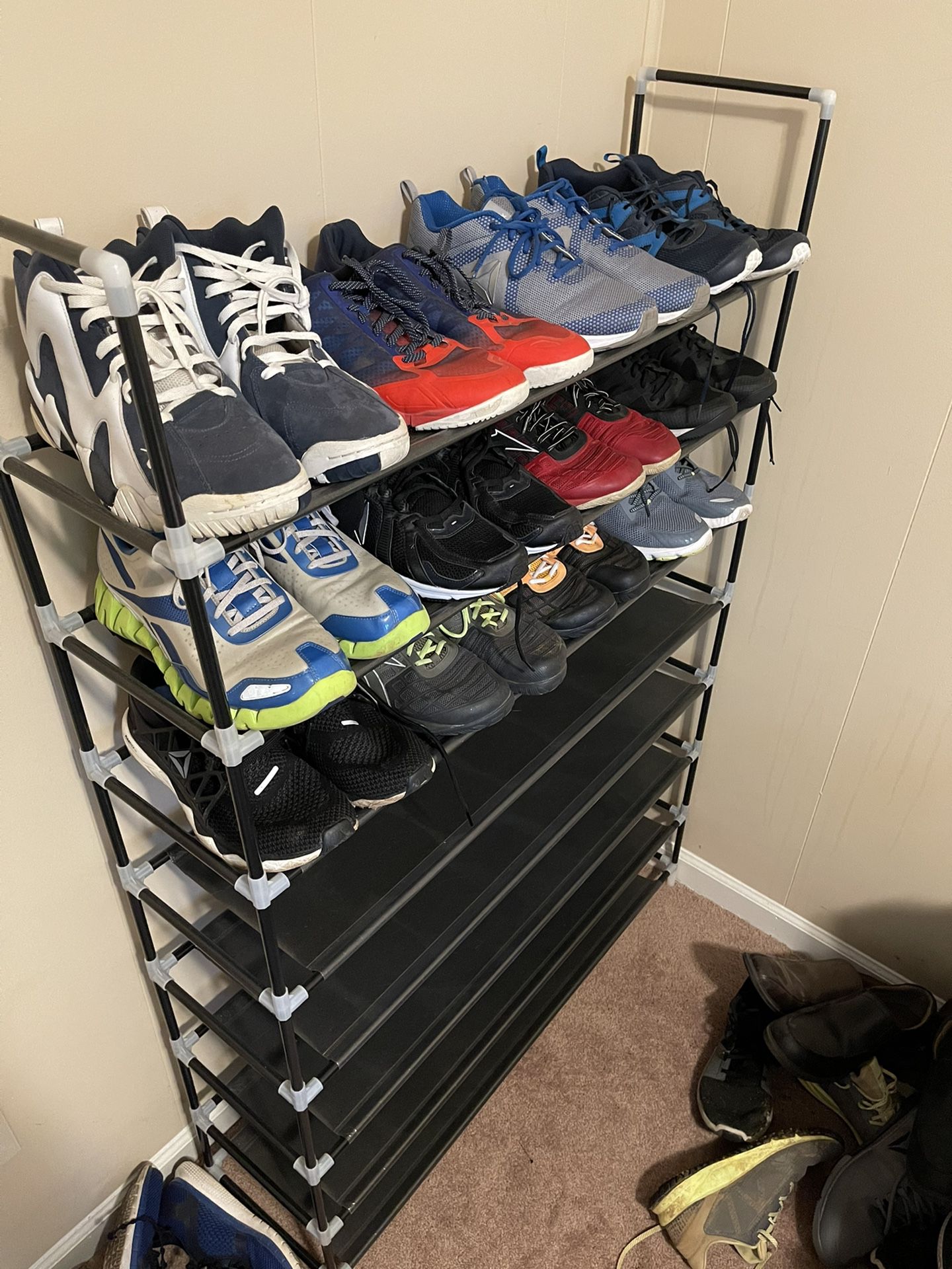 Sneaker Rack And Sneakers 