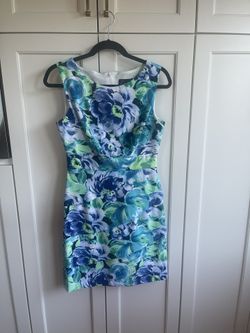 Women’s Blue Floral Dress Size 4