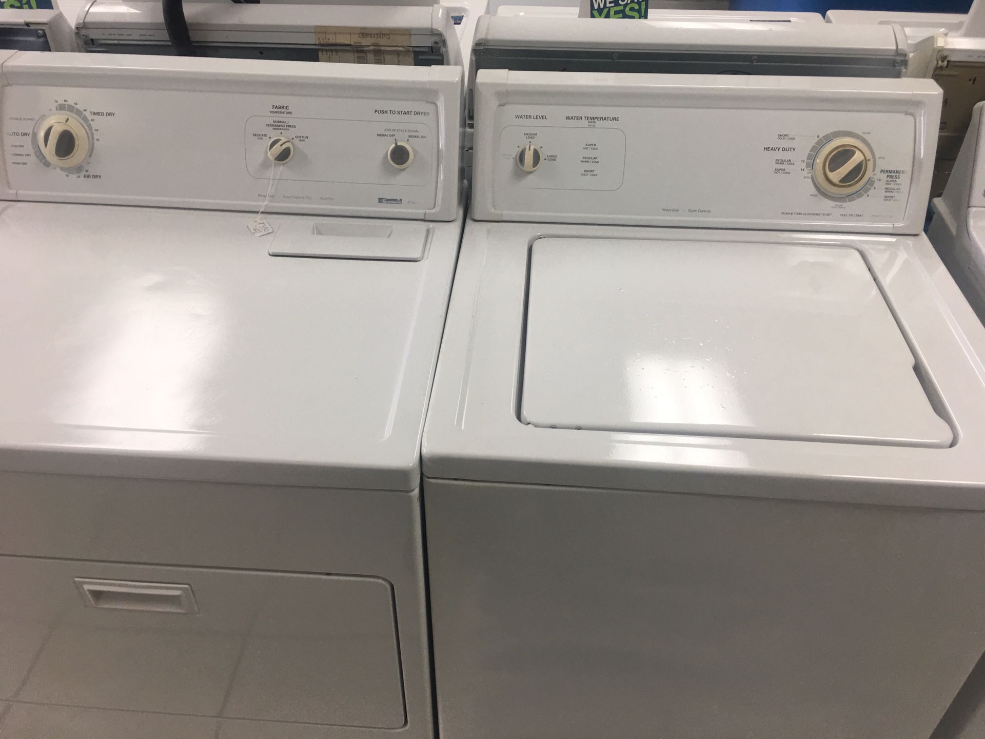 Kenmore washer and dryer set