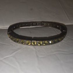 Bracelet Peridot Stretch Bracelet Silver