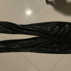 GUESS Black Leather Pants