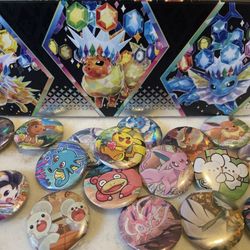 Homemade Pokémon TCG Pins