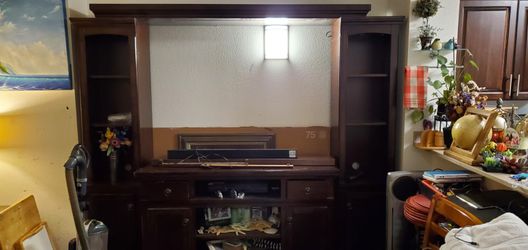 Home Entertainment Center (beautiful Wood)