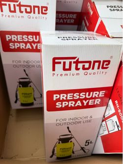 Futone 1.3 Gallon Garden Sprayer Water Pump Pressure Sprayer  With Rod Handle