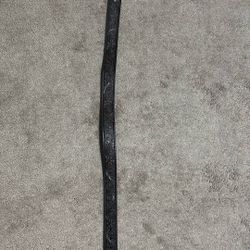 Brown Tooled Cross Belt