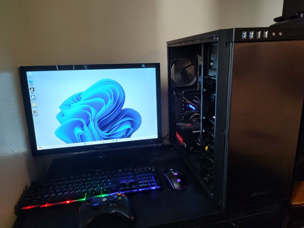 MSI Gaming PC - Intel Core i5 3.8 GHz, AMD Radeon R9 390 8gb Vram GPU (Red Dead, GTA V, Cyberpunk) 16gb Ram, NEW 256gb SSD, Windows 11, 850w PS!, VR