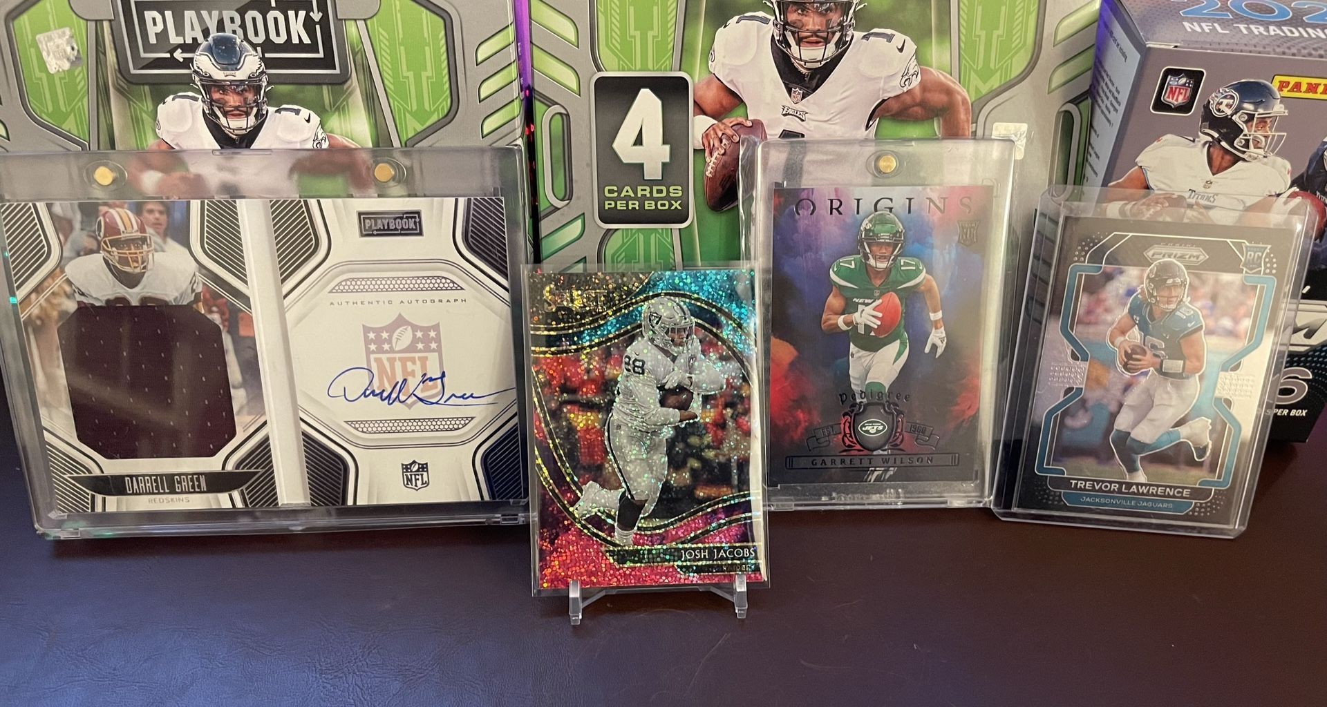 Josh Jacobs Cosmic Sparkle, Garrett Wilson Rookie Card, And Many More