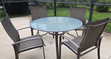 Gray Patio Outdoor Dining Set- Price Negotiable