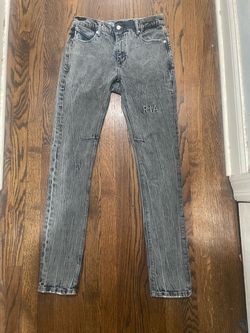RtA Slim Fit Washed Black Denim Jeans (size 31)