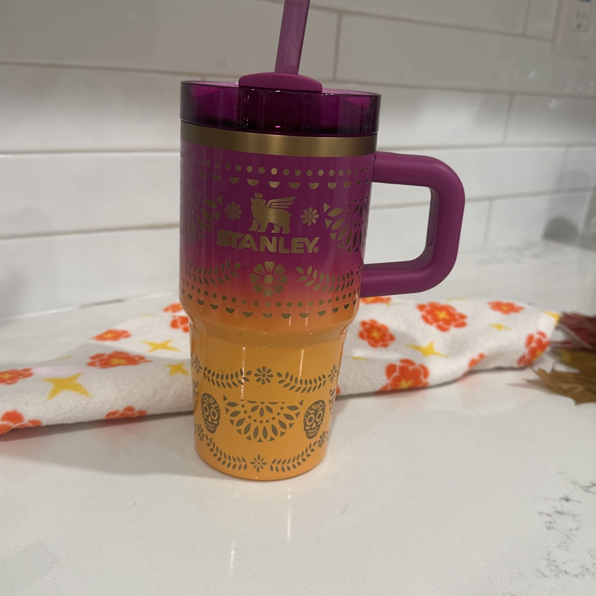 20oz Stanley Cup- Dia De Los Muertos