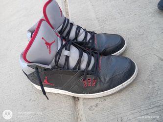 Air Jordan High-Top Sneakers Black Red Gray