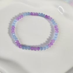 New Faceted Stretchy Beaded Bracelet