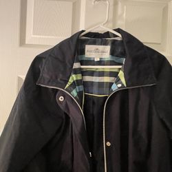 Fleet Street Women’s Short Trench Rain Coat Size L