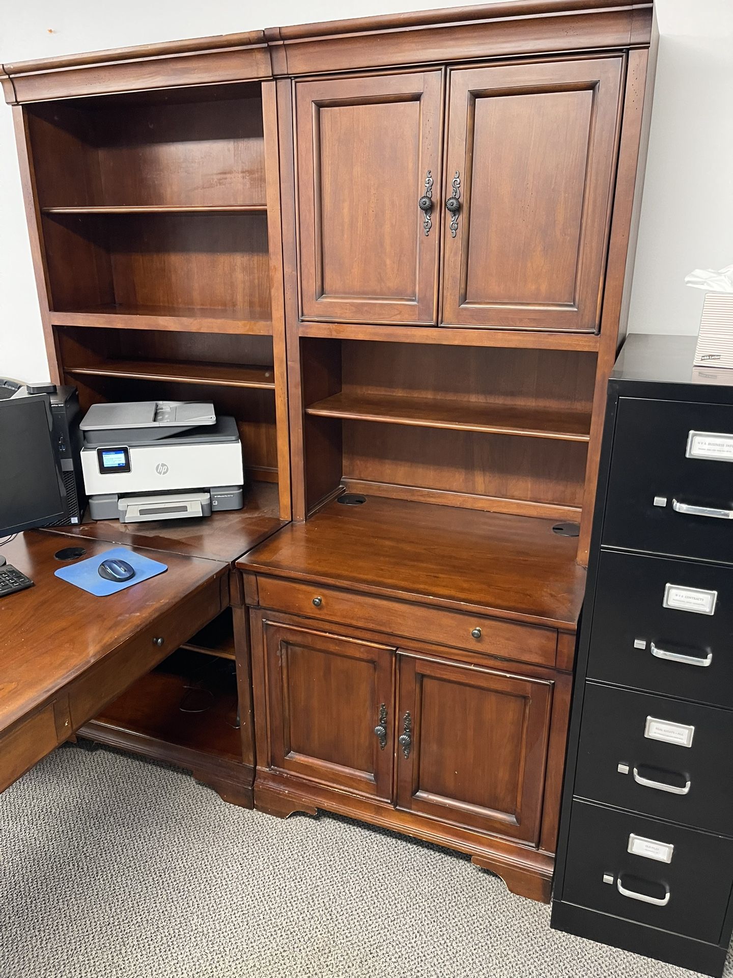 Hard Wood Desk - 5 Pieces - Reversible Very Sturdy!