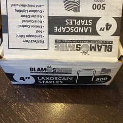 Glamos  4” Landscape Staples open box almost a full box