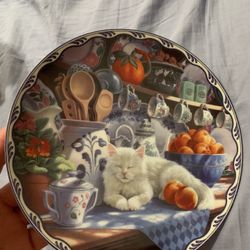 Cat Collector Plate Warm Country Moments "Mabel's Sunny Retreat" Bradford Exchange