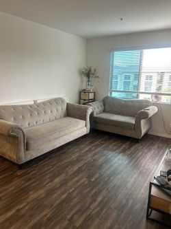 Grey couches