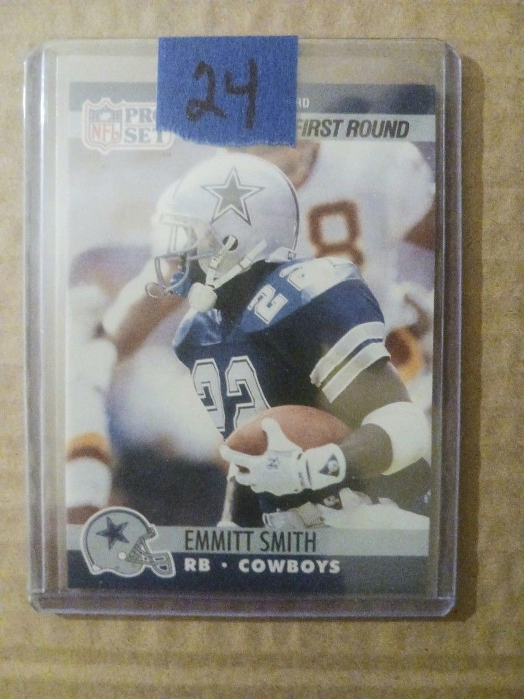 Super Nice Set Of 2 Rookie Cards 1)Emmitt Smith Rookie Card 1) Billy Simms Rookie Card In MINT CONDITION 