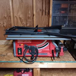 Craftsman Portable Table Saw With Folding Stand 