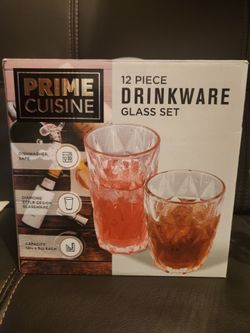 Prime cuisine 12 pc glass set