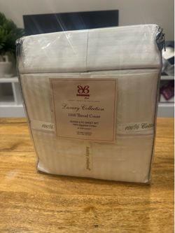 1000 thread queen sheets new