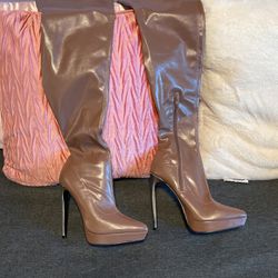 Fashion Nova Mason Bide Thigh High Boots 