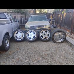 Rines 22para Chevrolet Llantas Michelin En Buen Estado 130