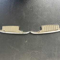 1958 CHEVY CHROME DOOR HANDLE GUARDS , SCRATCH SHIELDS