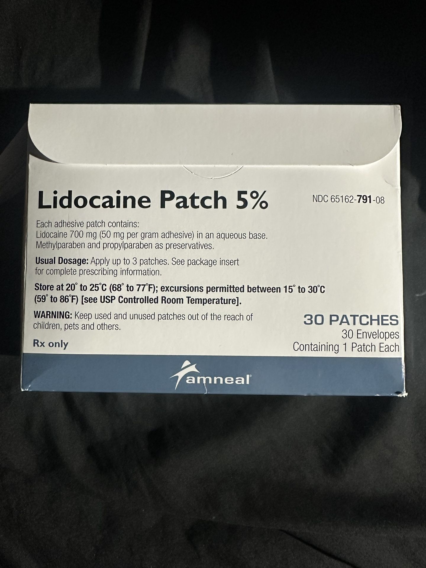 Lidocaine 5% Patches 30count