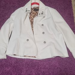 Black Rivet Trench Coat