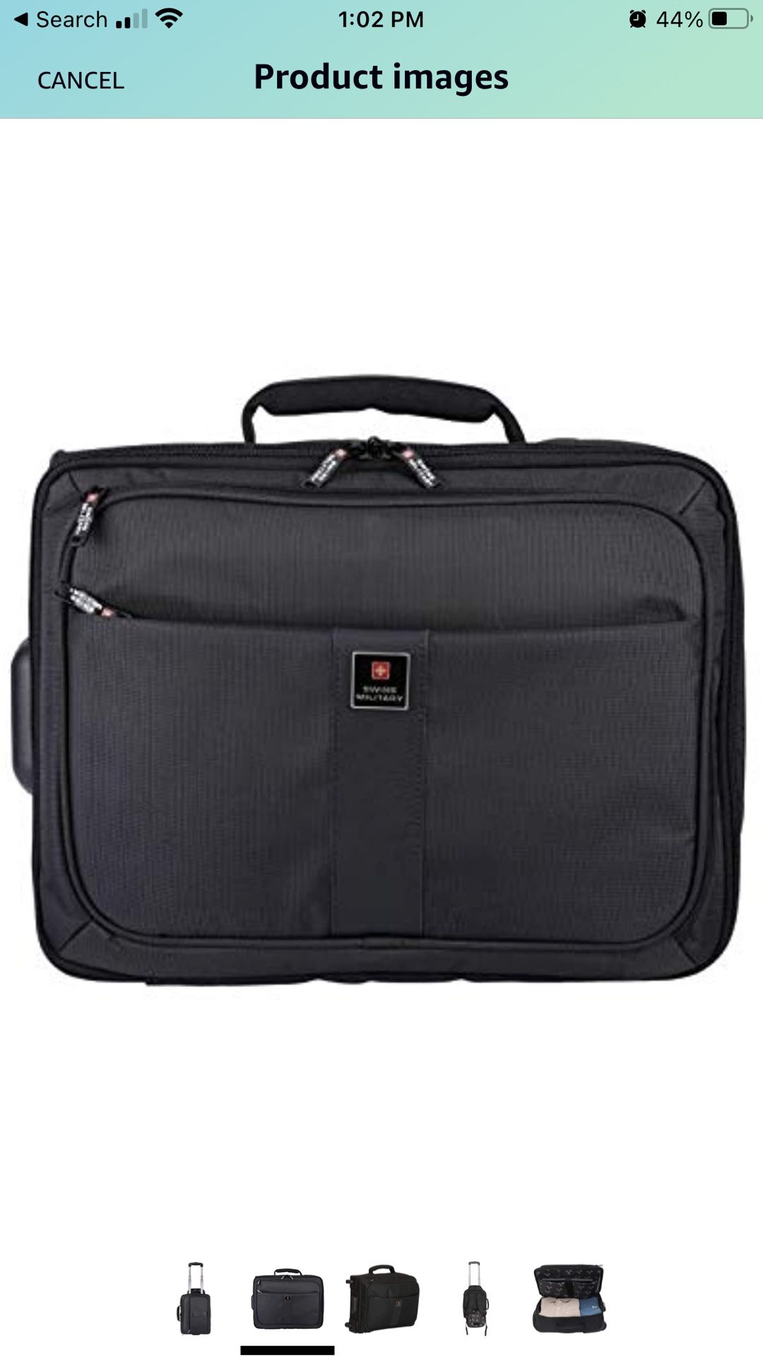 Swiss Military Laptop Trolley Briefcase Cum Backpack