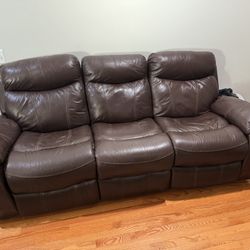 2 Leather Sofas