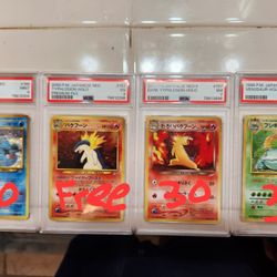 Pokemon Japanese Psa Graded