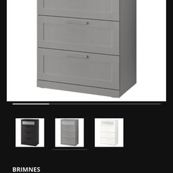 IKEA BRIMNES DRESSER GREY