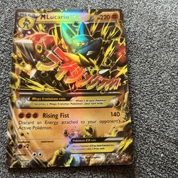 M mega lucario ex 113/111 furious fists gold  ultra secret rare holo Pokémon card