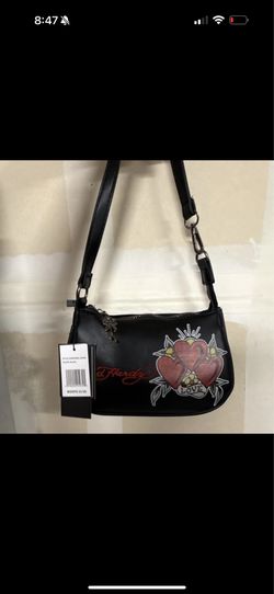 Ed Hardy Black Crossbody Bag