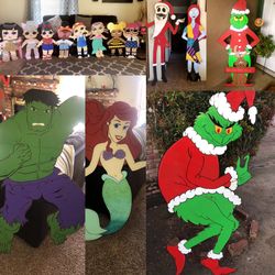 Custom plywood & foam board props /decor