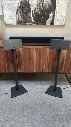 Sonos TV Sorround Sound Playbar & 2 Play:3 Speakers w/ Stands