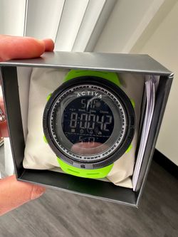 Activa x Invicta Men’s 50mm Digital Sport Watch - Black/green lime (ACW1915-006) NEW