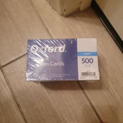 4x$25 Oxford Blank Index Cards 